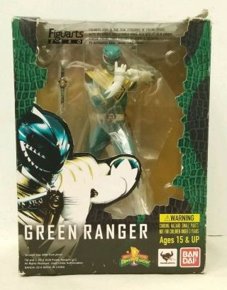 2014 Bandai 6 " Figuarts Zero Mmpr " Green Ranger " Figure Statue Nib (box Damage)