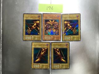 176 Yugioh Exodia The Forbidden One Japanese 5 Card Set Complete Ultra Rare