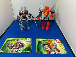 Lego Hero Factory 2182 Bulk 3.  0 2191 Furno 3.  0 Complete Figures With Manuals