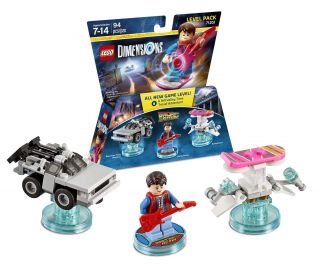 Lego Dimensions Level Pack 71201 Back To The Future Marty Delorean Time Machine