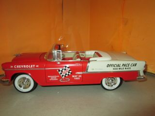 Ertl American Muscle 1955 Chevy Bel Air Indy 500 Pace Car 1:18 Diecast No Box
