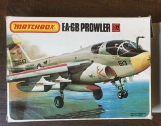Matchbox EA - 6B Prowler Navy 1/72 Model Airplane Kit P/N: PK - 40410 Open 2