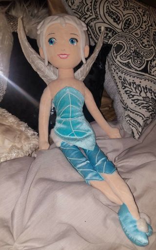 Disney Periwinkle Fairy 20 " Soft Plush Doll Disney Store Authentic