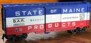 1955 Ho Scale Lionel 3494 - 275 Operating Box Car State Of Maine
