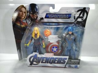 Marvel Avengers 4 Endgame Captain Marvel & Captain America - Hasbro