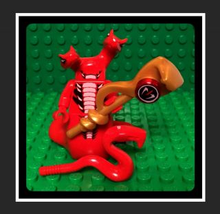 Rare Vhtf Lego Ninjago Fangtom Minifigure Red 2 - Headed Snake 9445