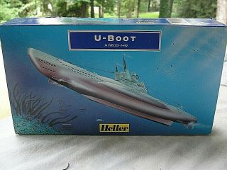 40 - 81002 Heller 1/400 Scale Wwii German U - Boot Plastic Model Kit