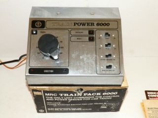 MRC TRAIN POWER 6000 POWER PACK FOR N,  HO,  AND G SCALE TRAINS 2