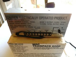 MRC TRAIN POWER 6000 POWER PACK FOR N,  HO,  AND G SCALE TRAINS 3