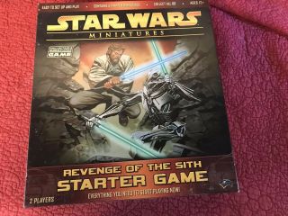 Star Wars Miniatures Revenge Of The Sith Starter Board Game,  Complete