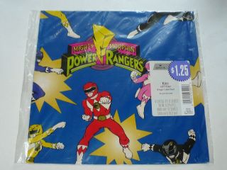 Vtg Hallmark Mighty Morphin Power Rangers Gift Wrap Pkg.