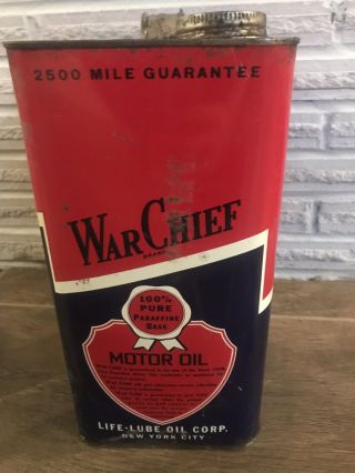 Warchief Motor Oil Can 2 Gal York City