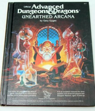 Advanced Dungeons And Dragons Unearthed Arcana 2017