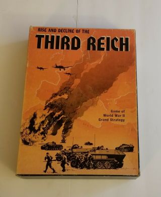 Rise And Decline Of The Third Reich Board Game Avalon Hill 2nd Ed