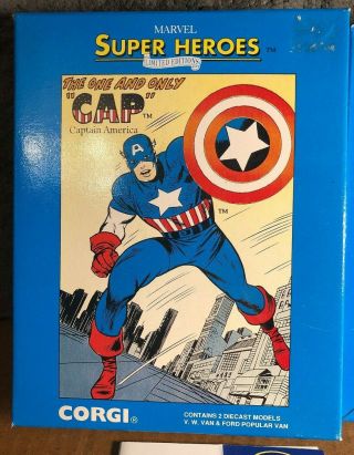 Corgi | 98973 | Marvel Captain America| Limited Edition Gift Set | 1992 3