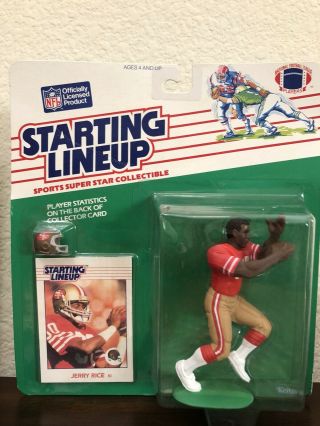 1988 Jerry Rice San Francisco 49ers Starting Lineup In Package