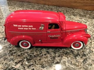 1997 Danbury 1:24 Scale 1940’s Chevrolet Delivery Truck Campbell ' s Soup 3