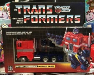 Transformers Reissue Walmart Vintage G1 Optimus Prime Collectible Figure