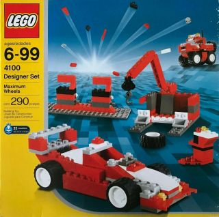 Lego Designer Set 4100 Maximum Wheels & Factory Seale