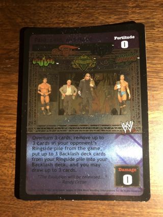 X1 Paid,  Laid,  And Made Wwf Wwe Raw Deal Ccg Hhh Ric Flair