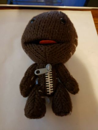 Little Big Planet 3 Gaming Heads Sackboy Sack Boy Stuffed Plush Knit Doll 6 "