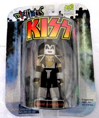 2002 Art Asylum Kiss Minimates On Card - Gene Simmons