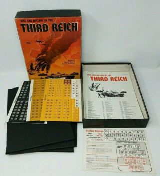 Avalon Hill Rise And Decline Of The Third Reich Unpunched Bookshelf Game 2nd Ed