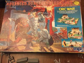 Advanced Dungeons & Dragons Action Scene Kit Orc War Scale Model Mpc 1982