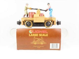 G Scale Lionel 8 - 87200 Milw Milwaukee Road Operating Hand Car 87200 W/ Figures