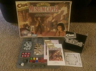 Clue: The Great Museum Caper - 1991 Parker Bros.  Board Game Complete Look