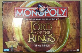 Monopoly Lord Of The Rings Trilogy Edition Complete