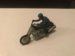 Hot Wheels Redline Era 1971 Rrrumblers Road Hog Motorcycle W/ Blue Rider Rare