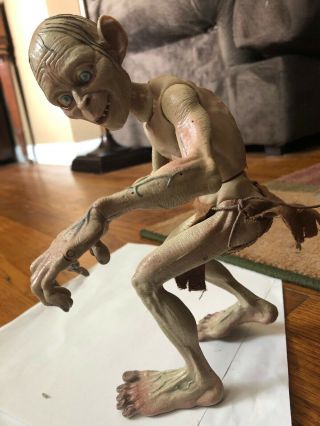Lord Of The Rings 10” Poseable Gollum Smeagol Toy Biz 2003 Figure