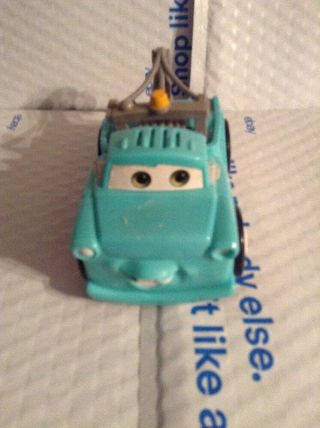 Disney Pixar Cars Mater Shake N Go Retro Green Tow Truck Talking Mattel 2005