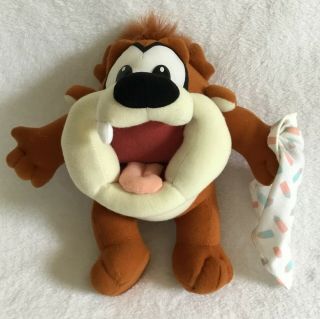 Baby Taz Plush With Blanket Tyco Looney Toons Loveables Vintage 1995