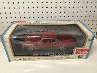 1963 Chevrolet Corvair Diecast 1:18 Sunstar Nib Official Gm Licensed