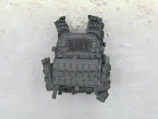 1/6 Scale Toy U.  S.  Coast Guard Msrt - Black Molle Plate Carrier