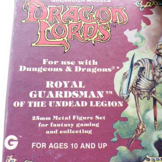 Vintage Grenadier Models Dragon Lords - Royal Guardsman of the Undead Legion D&D 5