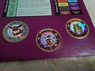 Pokemon Battling Coin Game Hasbro 133Eevee,  104Cubone,  27Sandshrew 1999 4