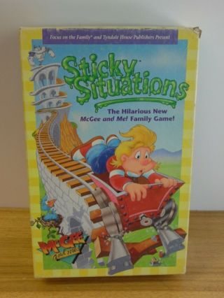 Sticky Situations Board Game 1991 Mcgee And Me Focus On The Family Tyndale House