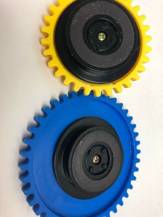 1997 Tomy Gearation Mechanical Magnetic Toy Spinning Gears And Board 8