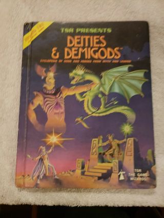 Advanced Dungeons & Dragons Deities & Demigods D&d 2nd Print Tsr 128 Pg