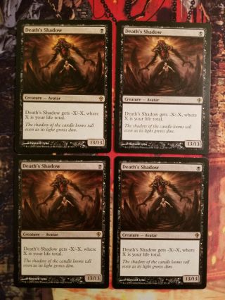 Deaths Shadow 4x Magic The Gathering Mtg Card - Wwk - $50,