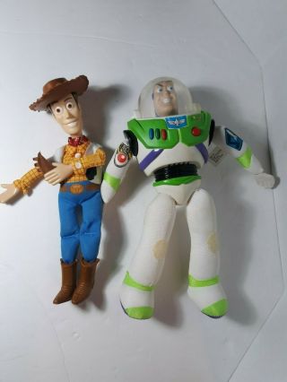 Vintage 1995 Burger King Disney Toy Story Plush - Set Of 2 (woody Buzz)