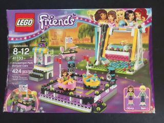 In Open Box Lego 41133 Friends Amusement Park Bumper Cars Set