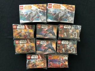 Lego Star Wars Battle Packs 75207,  75134,  75163,  75133,  75089,  75165 No Minifigs