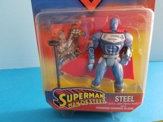 Toy Vintage Superman Man of Steel a.  k.  a John Henry Irons 62900 1995 Kenner NIB 2