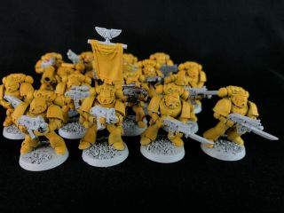 Tactical Squad x16 - Imperial Fists - Space Marines - Warhammer 40k 2