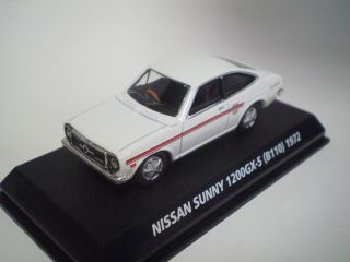 Nissan Sunny 1200 Gx - 5 White Loose Konami 1/64 Scale Die - Cast