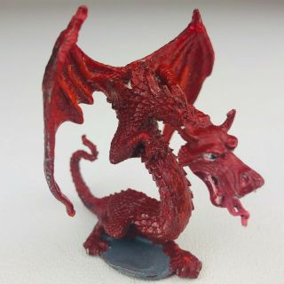 Rare Vintage Red Ral Partha Pewter Dragon Metal D&d Dungeons & Dragons 1979